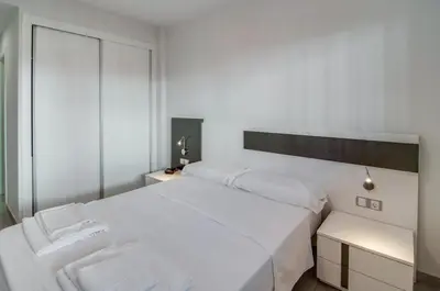 Cama o camas de una habitación en Mora