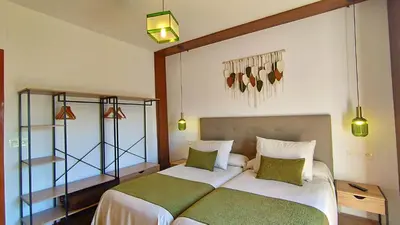 Cama o camas de una habitación en Las Perdices