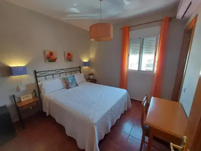 Cama o camas de una habitación en Hostal Costa Rica