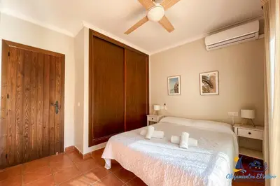 Cama o camas de una habitación en El Velero Piscina top y tranquilidad a 450m playa