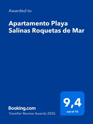 Certificado, premio, señal o documento que está expuesto en Apartamento Playa Salinas Roquetas de Mar