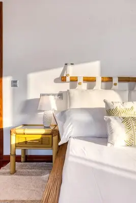 Cama o camas de una habitación en Cortijo Media Legua