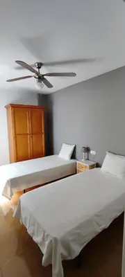 Cama o camas de una habitación en Primera línea de playa Première ligne de mer