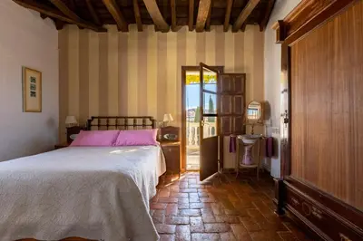Cama o camas de una habitación en Almazara de Paulenca