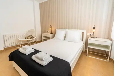 Cama o camas de una habitación en Trendy Homes Almería