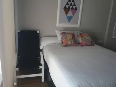 Cama o camas de una habitación en Apto en Aguadulce con Vistas al Mar