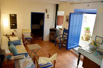 Zona de estar de La Casita Azul - Casa típica andaluza