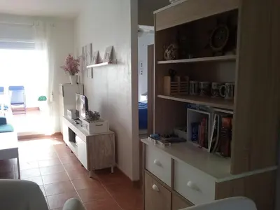 Una cocina o zona de cocina en APARTAMENTO JUNTO AL MAR EN LA COSTA DE ALMERIA