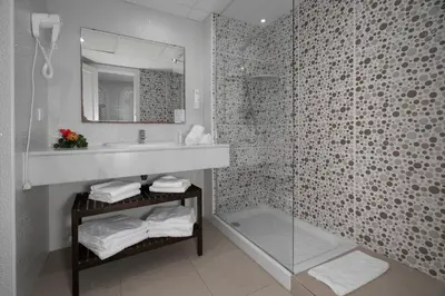 Un baño de APARTAMENTOS MAR Y GOLF