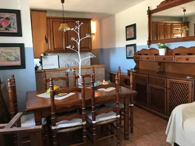 Zona de estar de Villa Rocio, 1ª línea playa y Parque Natural - planta baja