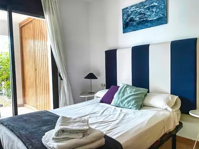 Cama o camas de una habitación en Casa Indalo - Resort Macenas Mojacar