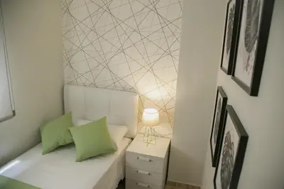 Cama o camas de una habitación en Be Free Carboneras