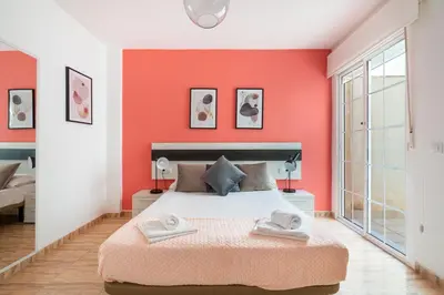 Cama o camas de una habitación en Be Free Carboneras