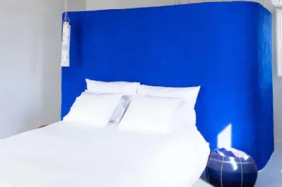 Cama o camas de una habitación en Casa La Chumbera Blanca