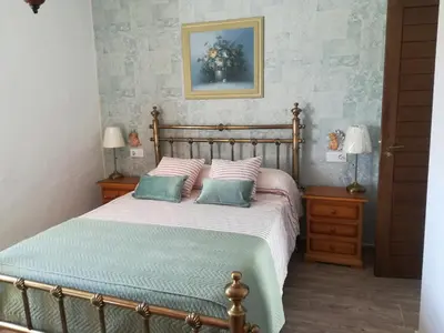 Cama o camas de una habitación en Casa Rural en Escullar - La Real