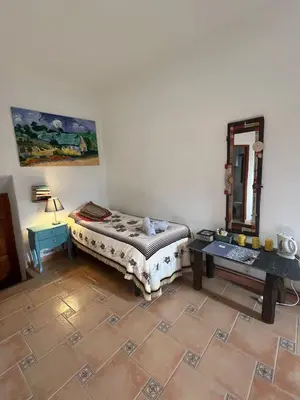Cama o camas de una habitación en Cortijo Los Maximos