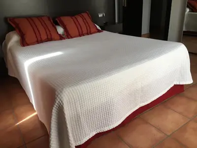 Cama o camas de una habitación en Apartamentos Jardines de Lorca