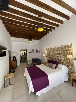 Cama o camas de una habitación en Mdina Casa Rural