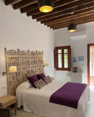 Cama o camas de una habitación en Mdina Casa Rural