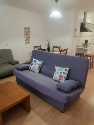 Zona de estar de APARTAMENTO NATURISTA en PRIMERA LÍNEA DE VERA PLAYA!!!