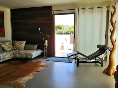 Zona de estar de CASA LA ROCA