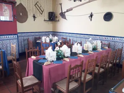 Un restaurante o sitio para comer en La Posada de Eustaquio