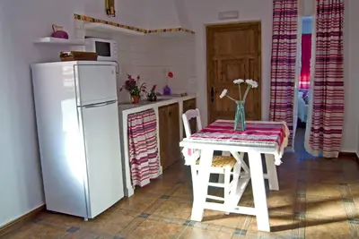 Una cocina o zona de cocina en Olivares Rural