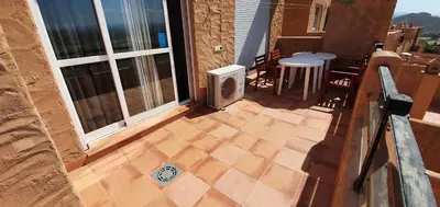 Un balcón o terraza de Mojacar Playa para Familias