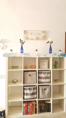 Biblioteca en el apartamento