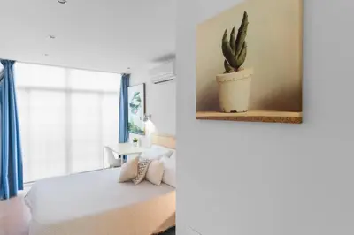 Cama o camas de una habitación en Be Free Ramos