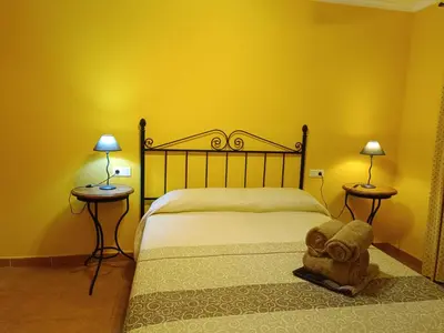 Cama o camas de una habitación en Bahía de Vera Apartamento Helio