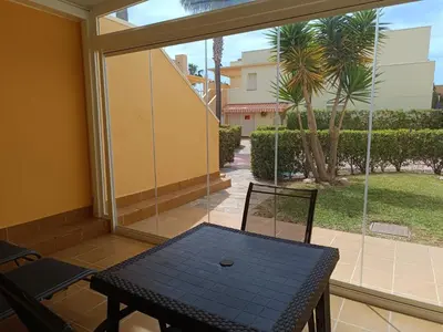 Un balcón o terraza de Bahía de Vera Apartamento Helio