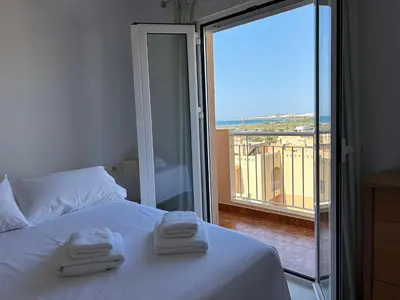 Cama o camas de una habitación en San Miguel Apartamentos