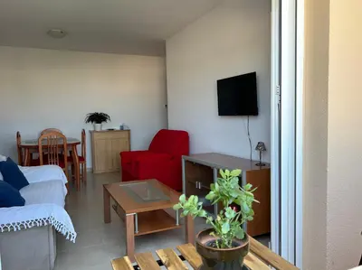 Una televisión o centro de entretenimiento en San Miguel Apartamentos