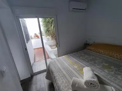 Cama o camas de una habitación en Casita del Molino