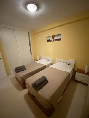 Cama o camas de una habitación en Ola Laguna Beach Vera Playa