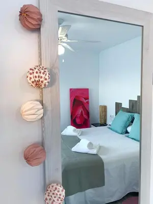 Cama o camas de una habitación en Alojamientos 4nudos
