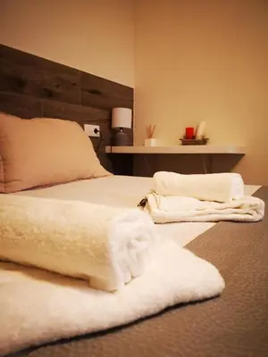 Cama o camas de una habitación en 4nudos playa
