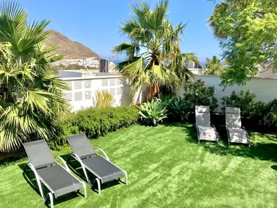 Jardín al aire libre en Villa Blanca Views & Pool