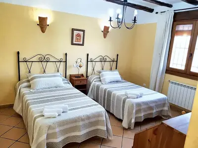 Cama o camas de una habitación en Elegant Villa in Vélez-Rubio with Private Pool
