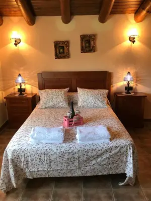 Cama o camas de una habitación en Cortijo Álamo 2