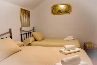 Cama o camas de una habitación en Cueva la kililla