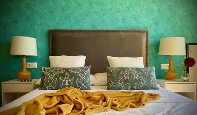 Cama o camas de una habitación en Hestía Vera Thalassa SPA Tu hogar lejos de casa