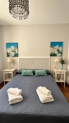 Cama o camas de una habitación en Apartamento en Carboneras