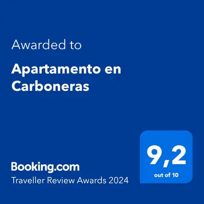 Certificado, premio, señal o documento que está expuesto en Apartamento en Carboneras