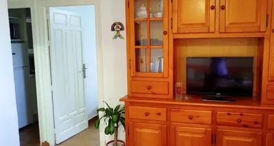 Una televisión o centro de entretenimiento en Casa Indalo Mojácar