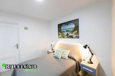 Cama o camas de una habitación en Pension Ramonetero