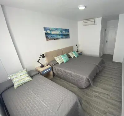 Cama o camas de una habitación en Pension Ramonetero
