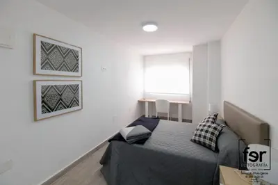 Cama o camas de una habitación en Pension Ramonetero