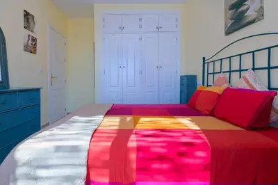 Cama o camas de una habitación en Mojacar, Spain. Penthouse apartment